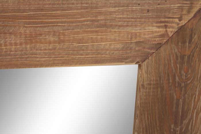 DKD Home Decor Espejo Natural Madera Reciclada Cristal 100 x 60 x 4 cm