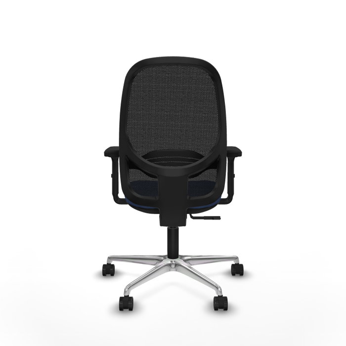 PIQUERAS Y CRESPO Silla de oficina Cilanco con mecanismo Sincro, Azul marino y Negro