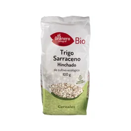 El Granero Trigo Sarraceno Hinchado Bio - 100g - Cereal de Desayuno Ecológico, Vegano