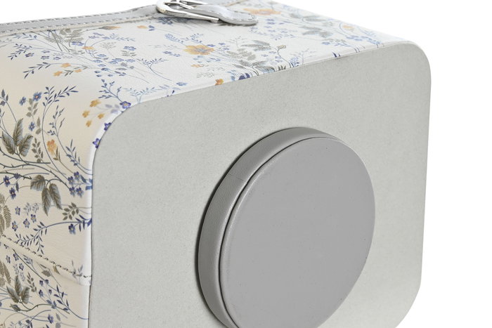 DKD Home Decor Portamandos Tradicional 2 Unidades Lila Gris 15 x 14 x 18.5 cm