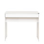 Hanah Home Cms-301-Dd-1 Escritorio de Estudio con Bandeja para Teclado, Tablero Melaminado 16mm, 90x55x75cm, Blanco y Diamante