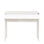 Hanah Home Cms-301-Dd-1 Escritorio de Estudio con Bandeja para Teclado, Tablero Melaminado 16mm, 90x55x75cm, Blanco y Diamante