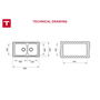 Fregadero de Dos Senos Teka CLASSIC2C86REV