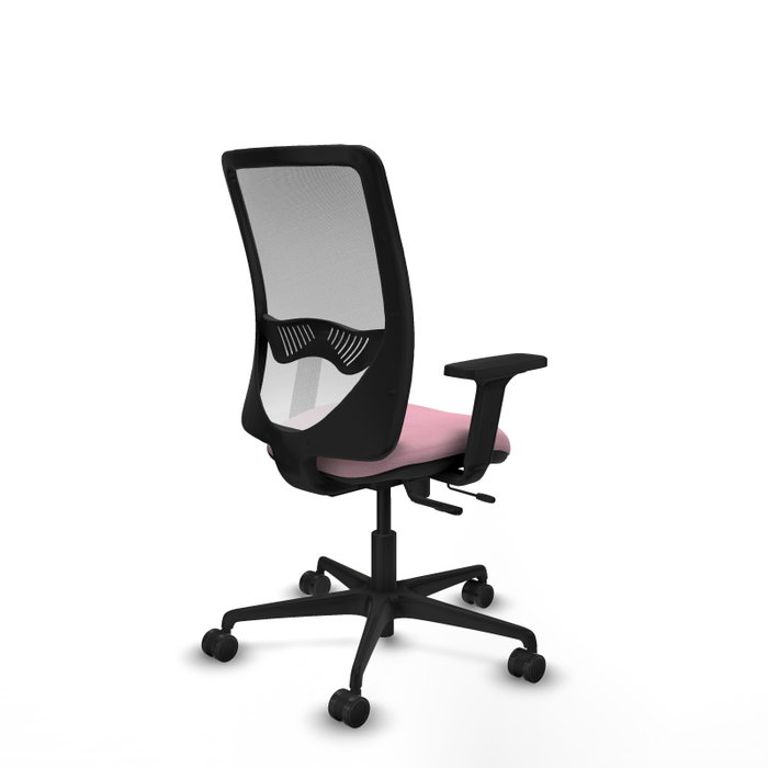 PIQUERAS Y CRESPO Silla de oficina Zulema con mecanismo Sincro/Traslack, Rosa y Blanco PIQUERAS Y CRESPO Silla de oficina Zulema con mecanismo Sincro/Traslack, Rosa y Blanco