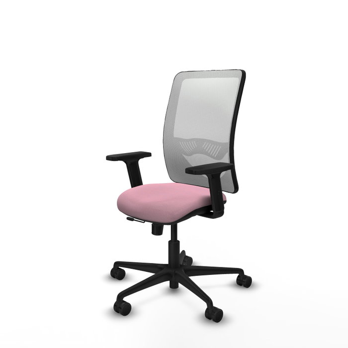 PIQUERAS Y CRESPO Silla de oficina Zulema con mecanismo Sincro/Traslack, Rosa y Blanco PIQUERAS Y CRESPO Silla de oficina Zulema con mecanismo Sincro/Traslack, Rosa y Blanco