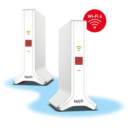 AVM Mesh Set 4200 2-PACK Wi-Fi 6E (802.11ax) Doble Banda 2.4 GHz / 5 GHz Repetidor de Red Rojo Blanco