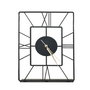 Aberto Design Asalet Pod Reloj Decorativo de Metal Negro 20 x 30 cm
