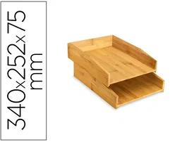 Bandeja Sobremesa Cep 24001 Bambu Castaño Pack De 2