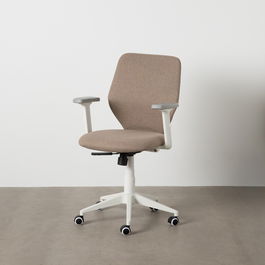 Silla de Oficina Blanco Taupé 63 x 59 x 94,5 cm