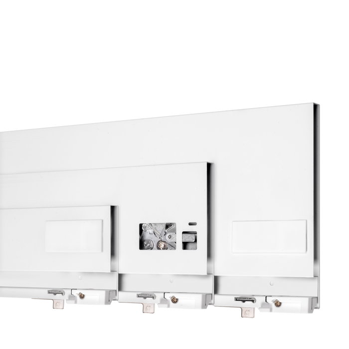 Emuca Cajón exterior Protone 30kg con guías de extracción total y cierre suave, Altura 178mm, profundidad 500mm, Acero, Pintado blanco