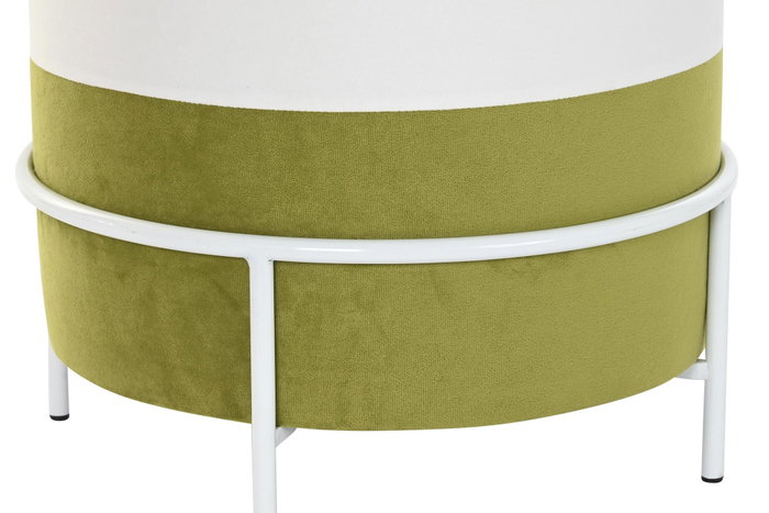 DKD Home Decor Reposapiés Blanco Verde 40 x 40 x 40 cm
