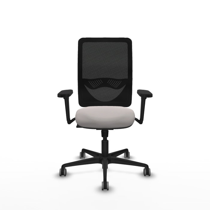 PIQUERAS Y CRESPO Silla de Oficina Zulema con Mecanismo Sincro Blanco y Negro PIQUERAS Y CRESPO Silla de Oficina Zulema con Mecanismo Sincro Blanco y Negro