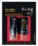 Freedog Recambio de Rodillo Quita Pelusas, Paquete de 2 Unidades