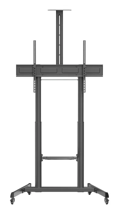 Ewent EW1591 Soporte de Suelo para TV/Pantalla Interactiva 60" a 100", 120 kg, con Ruedas, Inclinación, Ajuste de Altura y Estantes, Negro Ewent EW1591 Soporte de Suelo para TV/Pantalla Interactiva 60" a 100", 120 kg, con Ruedas, Inclinación, Ajuste de Altura y Estantes, Negro
