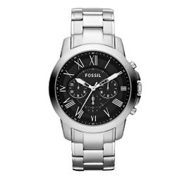 Fossil FS4736 Unisex con Cronógrafo y Acero Inoxidable Gris