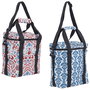 Cook Concept Bolsa Térmica 11 L Jaipur Market Azul o Rojo para Comidas con Asa y Correa 30x15x25 cm