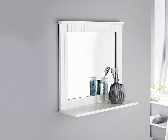 Inde Espejo de Pared para Lavabo, Dimensiones 50 x 13 x 53 cm, Moblekit (4 Unidades)