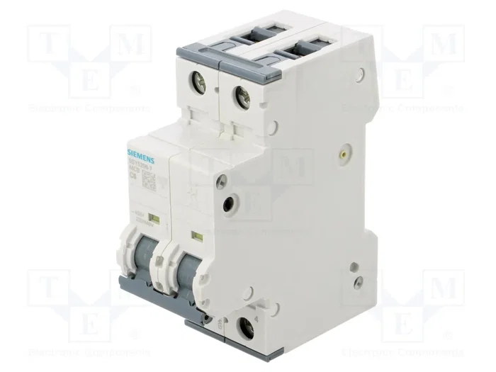 Siemens Leitungsschutzschalter de 6 A, 2 polos, curva C, todo corriente Siemens Leitungsschutzschalter de 6 A, 2 polos, curva C, todo corriente