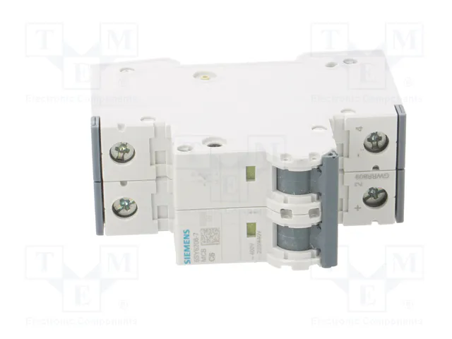 Siemens Leitungsschutzschalter de 6 A, 2 polos, curva C, todo corriente Siemens Leitungsschutzschalter de 6 A, 2 polos, curva C, todo corriente
