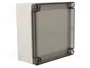 FIBOX MNX Carcasa Universal de Policarbonato Gris 130x130x60mm
