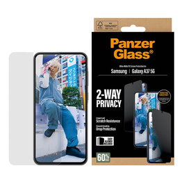 PanzerGlass PG90806 Protector de Pantalla Privacy para Samsung Galaxy A37 5G (6.7") Ultra-Wide Fit EasyAligner, Resistente a Rayones, Transparente