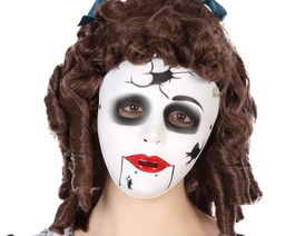 Máscara Muñeca Asesina Blanca Para Mujer Adulto