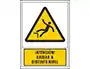 Syssa Señal de Advertencia Atencion! Caidas a Distinto Nivel PVC 245x345 mm Syssa Señal de Advertencia Atencion! Caidas a Distinto Nivel PVC 245x345 mm