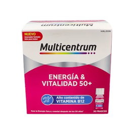 Multicentrum Energia & Vitalidad 50+ 30 Frascos 7ml Frambuesa