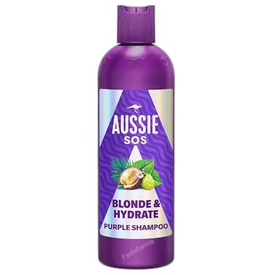 Aussie SOS Blonde & Hydrate Purple Shampoo 300 ml