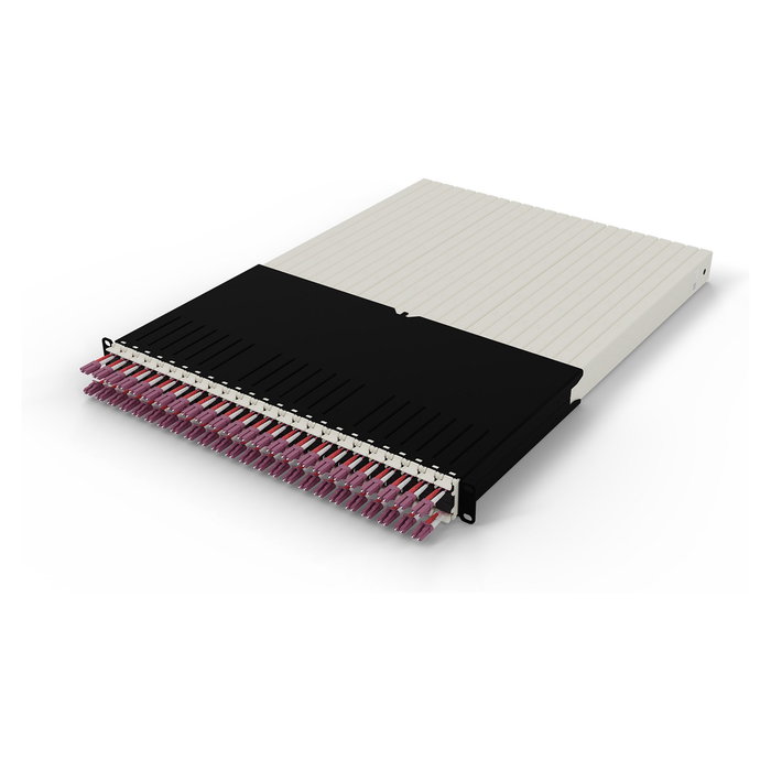PATCHBOX patchbox.one PONE30OM411 - Sistema de Enrutamiento de Fibra Óptica OM4 de 30RU, LC-LC, Cable Violeta de 1.8 m, 24 Cassettes, 100 Gbit/s, LSZH
