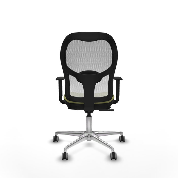 PIQUERAS Y CRESPO Silla de oficina Jorquera Verde Oliva con Malla Blanca