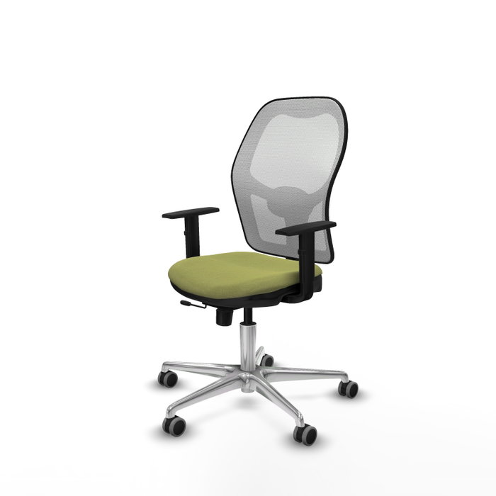 PIQUERAS Y CRESPO Silla de oficina Jorquera Verde Oliva con Malla Blanca