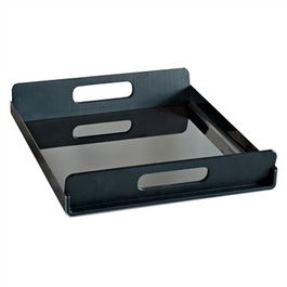 Alessi GIA01/55 Bandeja Rectangular Negra A/Inox 18/10 con Mangos en Resina Termoplástica