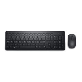 Dell KM3322W - Teclado y Ratón Inalámbrico Combo, QWERTY Español, Negro, Tecnología RF, Formato Completo 100%
