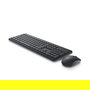 Dell KM3322W - Teclado y Ratón Inalámbrico Combo, QWERTY Español, Negro, Tecnología RF, Formato Completo 100%
