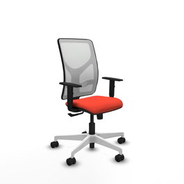 PIQUERAS Y CRESPO Silla de oficina Motilla Naranja oscuro y Blanco