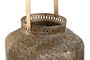 DKD Home Decor Set de 3 Portavelas de Metal Dorado