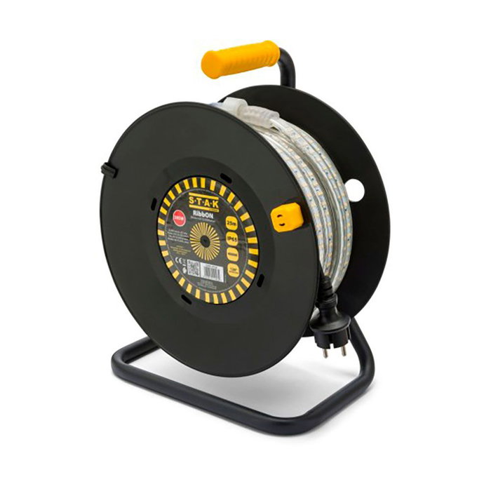 Stack Tira LED 15m 185W IP65 4000K Luz Día - Enrollador para Obras, Almacenes, Exteriores