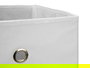 Kipit Caja Plegable Organizadora 45x30x30 cm Gris/Negro/Blanco TNT Cartón (Set de 12)