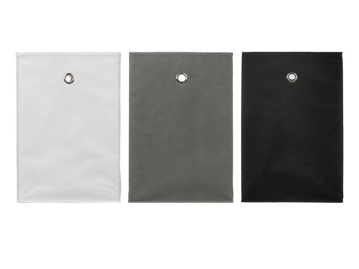 Kipit Caja Plegable Organizadora 45x30x30 cm Gris/Negro/Blanco TNT Cartón (Set de 12)