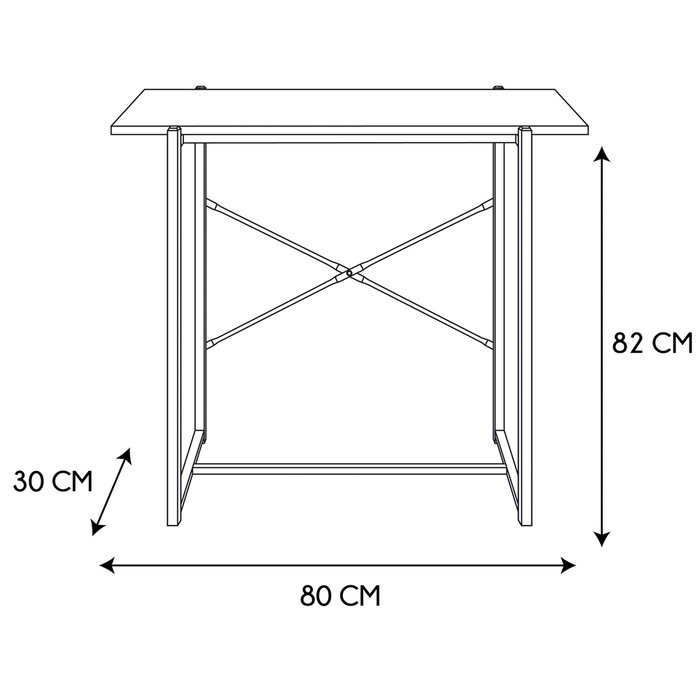 Home Deco Factory Consola Essentiel 80x30x82 cm