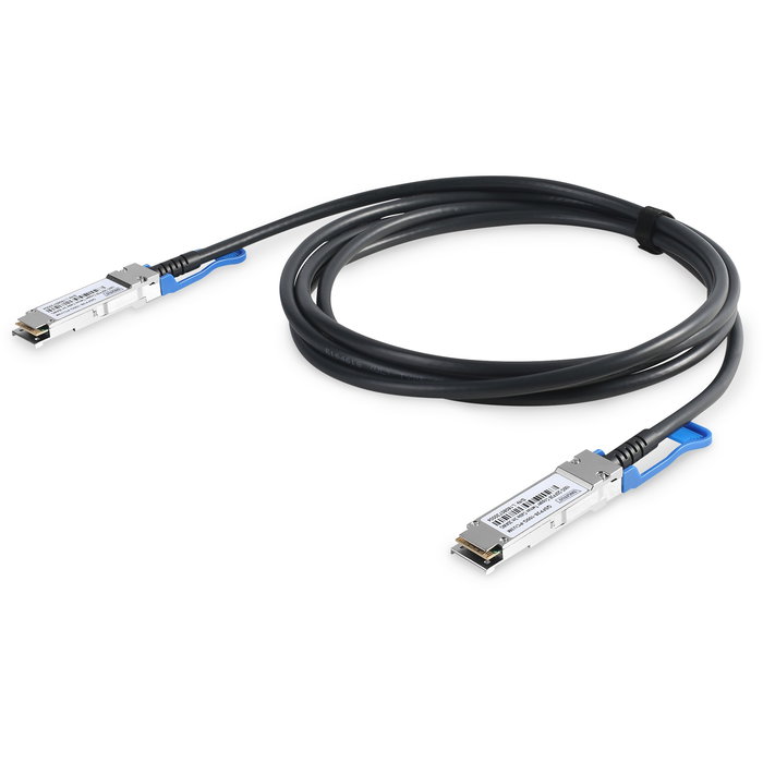 Digitus Cable QSFP28 DAC 100G, 2 metros, Macho a Macho, Plug and Play, Plata/Negro Digitus Cable QSFP28 DAC 100G, 2 metros, Macho a Macho, Plug and Play, Plata/Negro