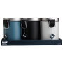 Day Cubo 3 L Surtido Day, Colores Surtidos: Azul Tapiz, Gris Claro, Negro, con Cubo Interno Extraíble y Pedal de Acero Inoxidable