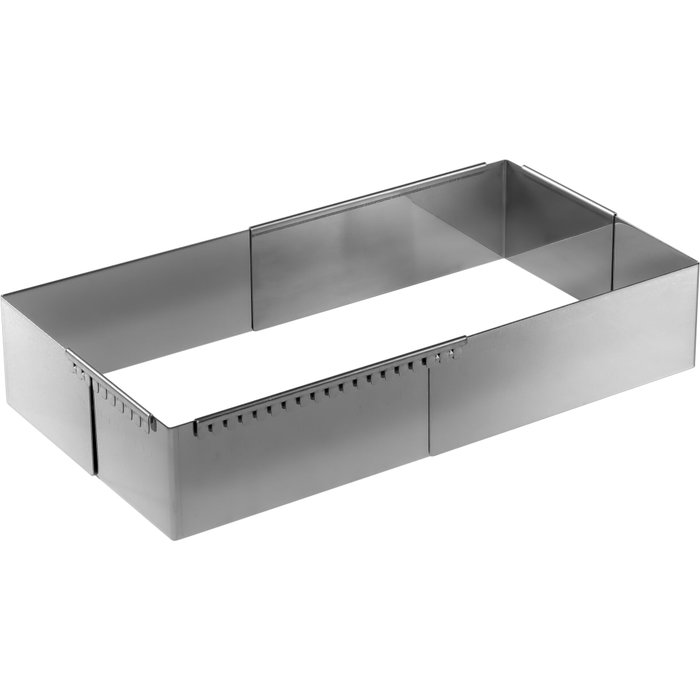 De Buyer Marco de Pastelería Ajustable de Acero 21-40 cm Cuadrado de acero inoxidable De Buyer Marco de Pastelería Ajustable de Acero 21-40 cm Cuadrado de acero inoxidable