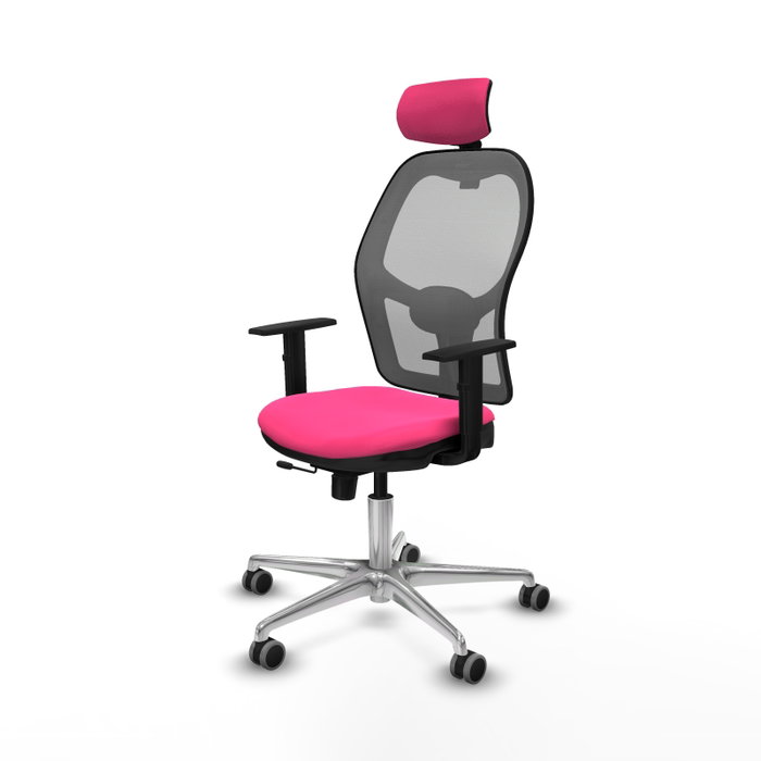 PIQUERAS Y CRESPO Silla de oficina Jorquera Rosa y Gris PIQUERAS Y CRESPO Silla de oficina Jorquera Rosa y Gris