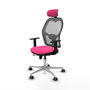PIQUERAS Y CRESPO Silla de oficina Jorquera Rosa y Gris