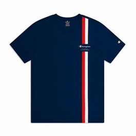 Camiseta de Manga Corta Hombre Champion Crewneck Azul marino