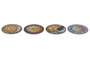 DKD Home Decor Salvamanteles Sol Luna Multicolor 20x20x0,7 cm