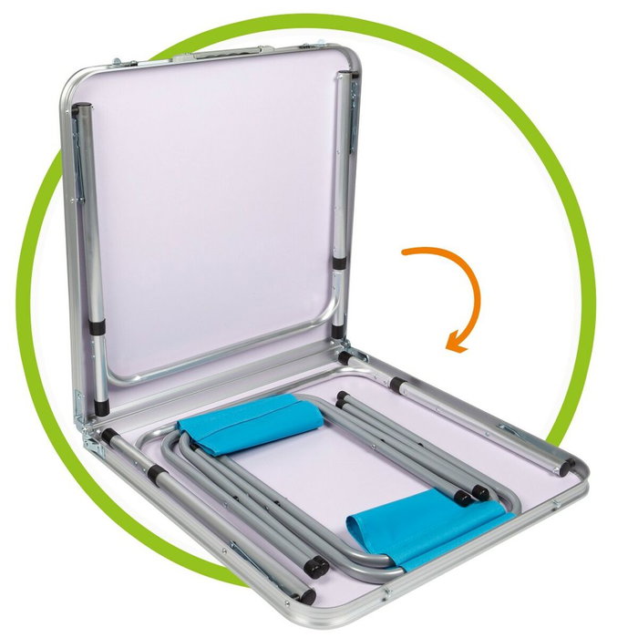 Color Baby Aktive-Mesa Camping con 4 Taburetes 120x60x70cm Color Baby Aktive-Mesa Camping con 4 Taburetes 120x60x70cm