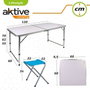 Color Baby Aktive-Mesa Camping con 4 Taburetes 120x60x70cm